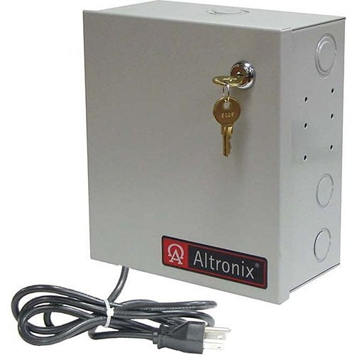 Altronix ALTV248ULMI3 CCTV Power Supply, 8 Fused Outputs, 24VAC at 12.5A, 115VAC, BC100M Enclosure, Includes 3-Wire Line Cord