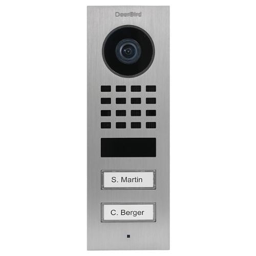 DoorBird D1102V-S-SSV2A Flush Mount IP Video Intercom System, PoE