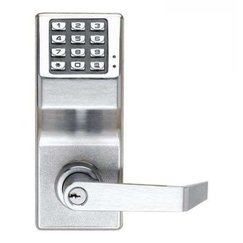 Napco DL2700/26D Trilogy T2 Standalone Push Button Cylindrical Lock, Satin Chrome