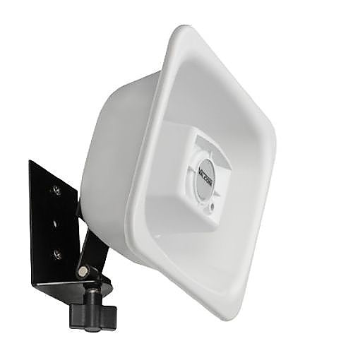 Valcom VIP-480AL-W IP One-Way FlexHorn with Long Line Extender, 400 Hz, White