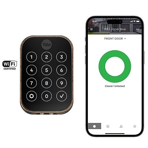 Yale YRD654-WF1-0BP Pro 2 Key-Free Touchscreen with WiFi, Oil Rubbed Bronze