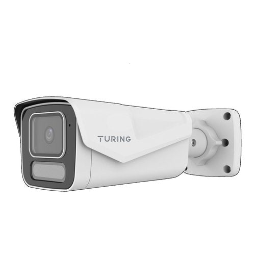 Turing Video TP-MFB8MA4C 8MP SMART Full Color Bullet IP Camera, White Light, Mic Alarm and Audio I/O, 4mm Lens