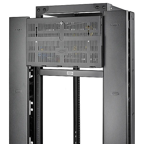 Hubbell VS76 Rack, Vertical Channel, 7x6\\", Black