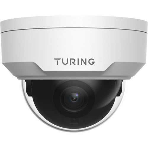 Turing Video TP-MFD4A28 SMART Series TwilightVision 4MP IR Dome IP Camera, 2.8mm Fixed Lens, White, Replaces TE-MFD5A28