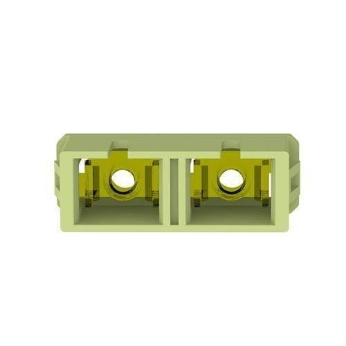 Panduit FADSCZLM-L OM5 Silver Coated Copper Duplex Adapter, Lime