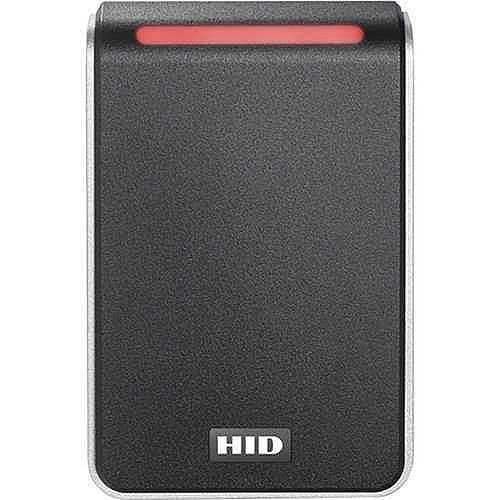 HID 40TKS-T1-000000 Signo 40 Wall Mount Reader, Seos Profile, OSDP/Wiegand, Terminal, Mobile Ready, Black/Silver Image of HU-40TKST100