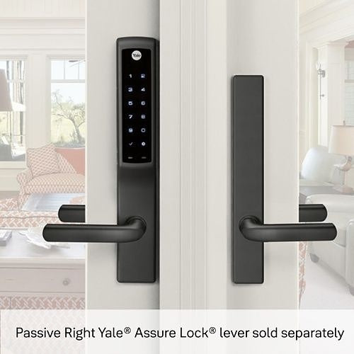 Yale YRM276-ZW2-BLK Assure Lock for Andersen Patio Doors with Z-Wave Plus, Black