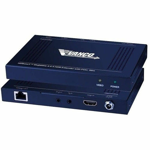 Vanco HDBT4K50 4K at 60Hz HDBaseT HDR Extender, Black