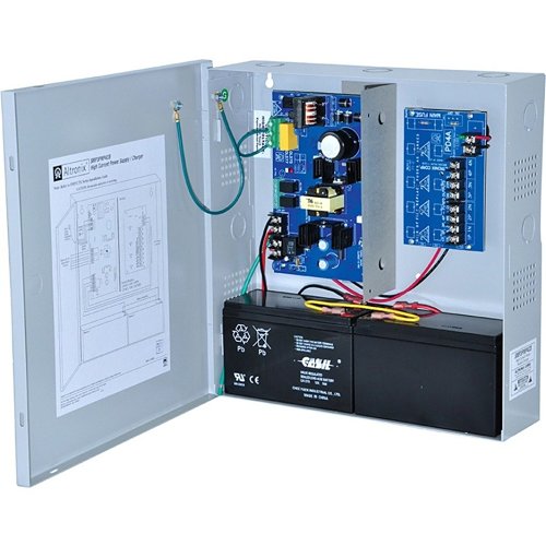 Altronix SMP3PMP4CB Power Supply Charger, 4 PTC Outputs, 12/24VDC at 2.5A, 115/220VAC, Supervision, BC300 Enclosure, Grey (Replaces SMP3PMCTXPD4CB) Image of AX-SMP3PMP4C