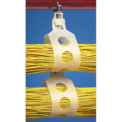 Arlington TL25 the LOOP Cable Support, Non-Metallic, 2-1/2\\", White, 10-pack (TL2510)