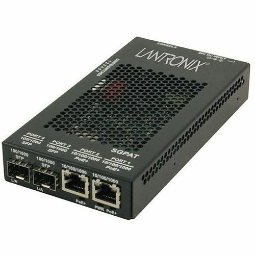 Lantronix SGPAT1040-305-LA 2-Port 10/100/1000 POE RJ-45 Switch