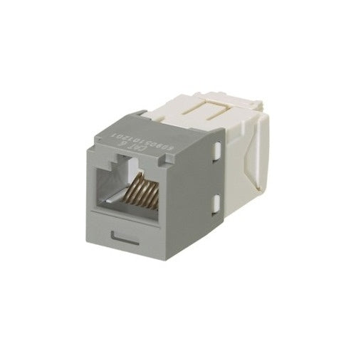 Panduit CJ688TGIG-C Mini-Com UTP RJ45 CAT6 TG Jack Module, 100-Pack, Gray