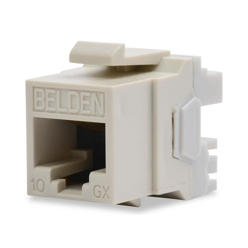 Belden AX104156 10GX Modular Jack, Category 6A, RJ45, KeyConnect Style, Blue
