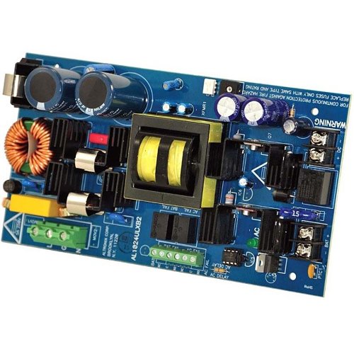 Altronix AL1024ULXB2 Power Supply Charger, Single Fused Output, 24VDC at 10A, Board