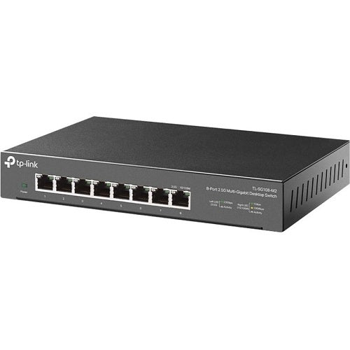 TP-Link TL-SG108-M2 8-Port 2.5G Desktop Switch, Black