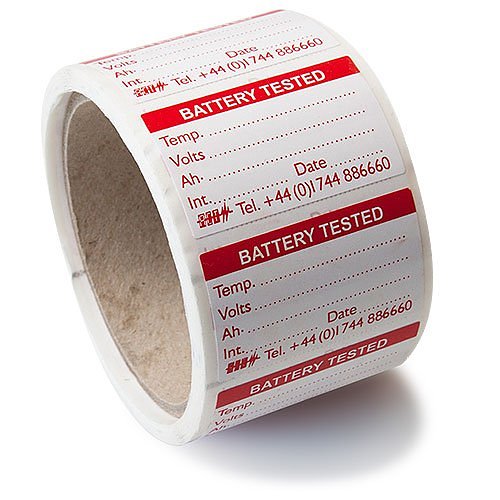 ACT Meters BTL Battery Tester Labels, 250-Roll