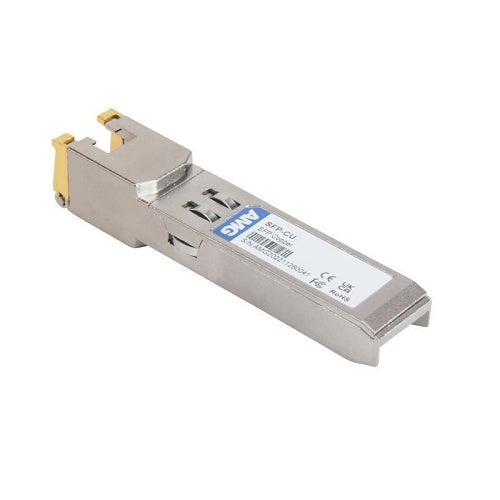 AMG Systems SFP-CU-1G Industrial High Speed 1000Mb Ethernet SFP Copper, 10/100/1000BASE-T RJ45 Port, 1000BASE-X SFP Interface, 100m