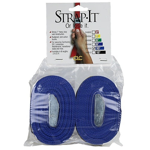 Dottie 2WS10 Nylon Tie Down Strap, 10 in, Blue
