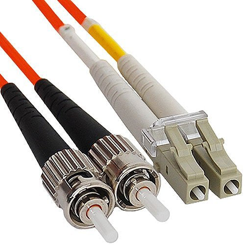 ICC ICFOJ3M703 LC-ST Duplex Multimode 50/125 (OM2) Fiber Optic Patch Cable, m, Orange
