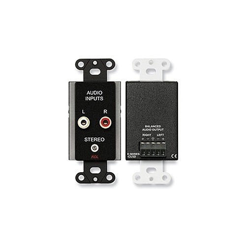 RDL DB-CIJ3D Consumer Input Jacks, Stereo Outputs, Black Image of RL-DBCIJ3D