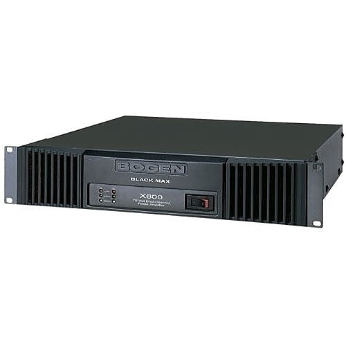 Bogen X600 Black Max Series Power Amplifier, 600W at 70V