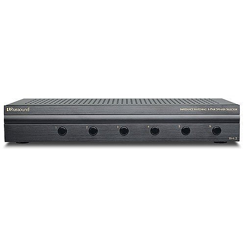 Russound SS-6.2 Single Source Impedance Matching Speaker Selector for 6-Pair