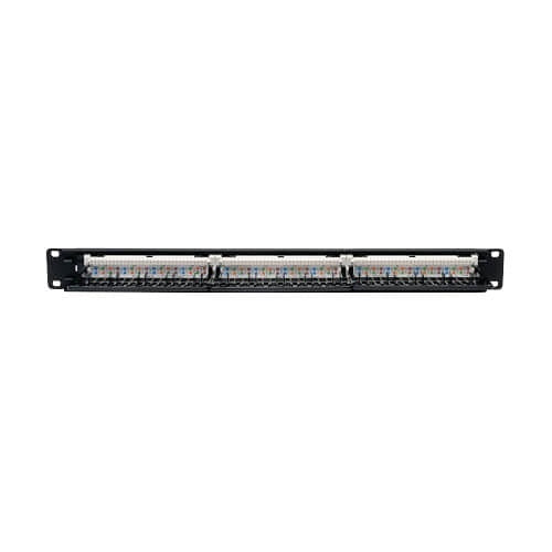 Tripp Lite N252-024 24-Port 1U Rack-Mount CAT6/CAT5 110 Patch Panel, 568B, RJ45 Ethernet