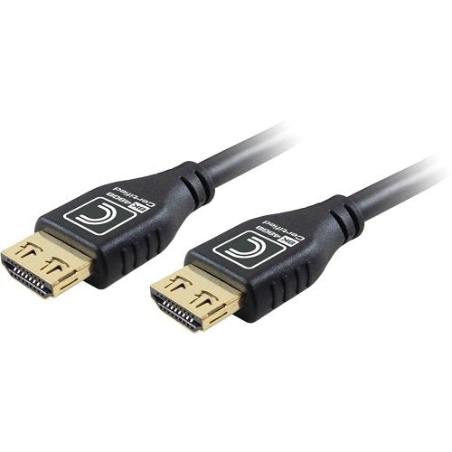 Comprehensive MHD48G-6PROBLK 6' MicroFlex Pro AV/IT Integrator Series Certified Ultra High Speed 8K 48G HDMI Cable with ProGrip, Jet Black