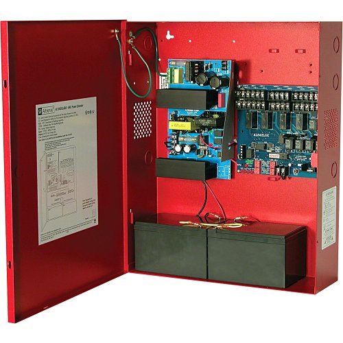 Altronix AL1042ULADA NAC Power Supply, 4 Class A or 4 Class B Outputs, 24VDC at 10A, Red BC600 Enclosure Image of AX-AL1042ADA