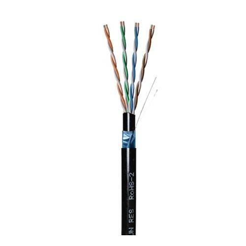 Paige 258340804 GameChanger 22/4pr Solid, Shielded OSP Twisted Pair, Non-Plenum, Direct Burial, Black Jacket, 1000' Reel