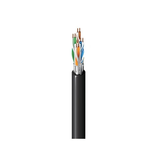 Belden 2413FS D15Z1000 Category 6+ Enhanced Cable 350MHz, 4 Pair, 23 AWG Solid Bare Copper Conductors, F/UTP - Foil Shielded, Plenum-CMP, Flamarrest PVC-LS Jacket, Blue, ReelTuff Box, 1,000\'