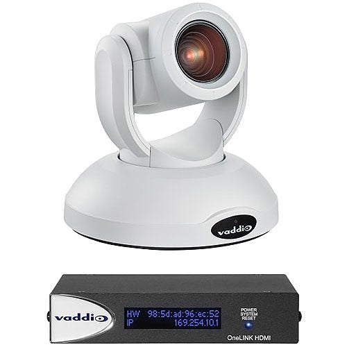 Vaddio RoboSHOT Video Conferencing Camera - 8.9 Megapixel - 30 fps - White Image of MV-99950100W