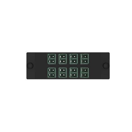 Panduit FAP8WCGRGRDLCZ 8 Position Keyed Standard Duplex LC Connector,  C-Green