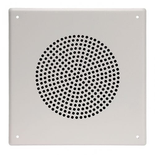 Quam BS8VP 8" Square Stud-Mount Vandal-Resistant Baffle, White Powder Finish