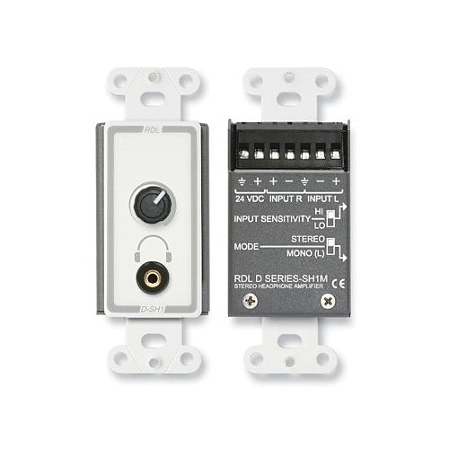 RDL DS-SH1M Series 1/8\\" (3.5mm) Jack Stereophonic Headphone Amplifier, Stainless Steel