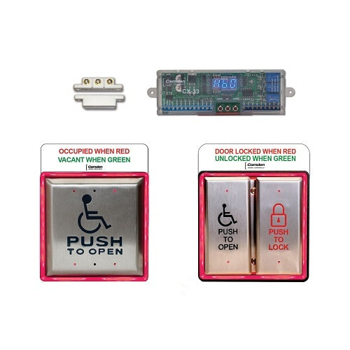 Camden CX-WC13AXSM CX-WC Series Barrier Free Restroom Control Kit, Flush Mount
