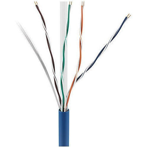 ADI 0E-CAT6PBL CAT6 23/4 Plenum Cable, UTP, CMP/FT6, 1000\' (304.8m) Reel in Box, Blue Image of 0E-CAT6PBL