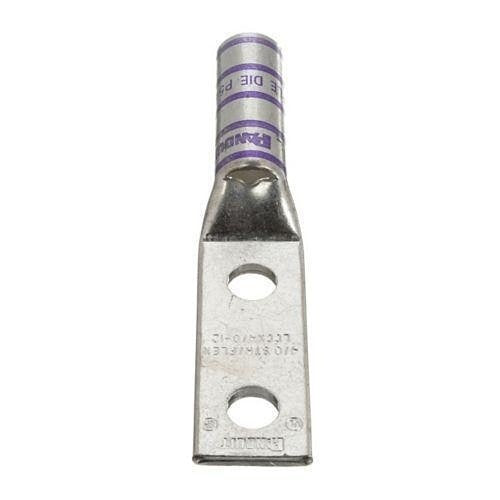 Panduit LCCX4/0-12-X Compression Connector Lug, 2-Hole, Flex, 4/0AWG, Copper