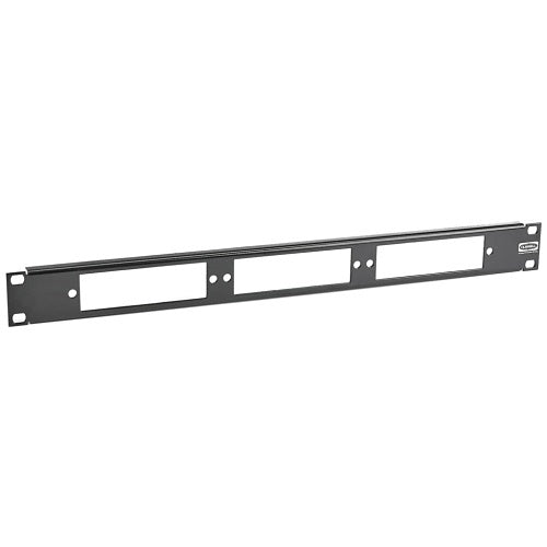 Hubbell OFPNL1U3SP Fiber Rack Mount Panel, 1-Rack Unit, 3 FSP Slots, FSP Flat Panel, Unloaded