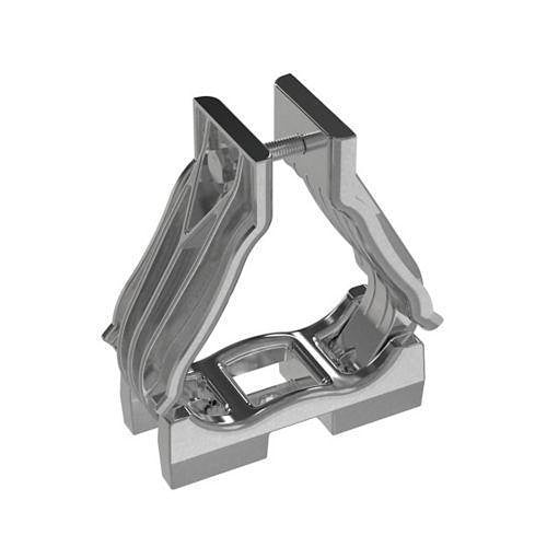Panduit CCALTR4651-X Cable Cleat,  Aluminum, Trefoil Configuration