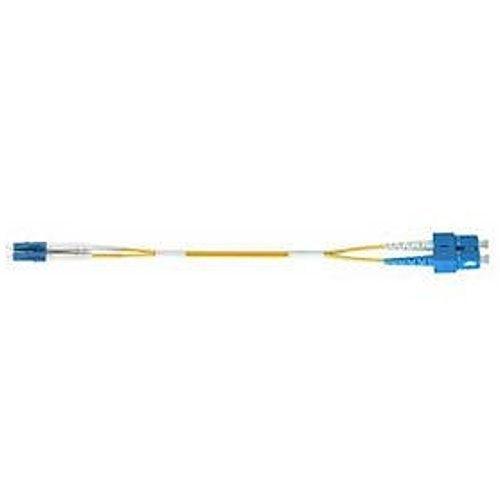 Lynn Electronics LCSCDUPSM-10M Fiber Optic Cable, LC-SC, Singlemode, 9/125, 10m