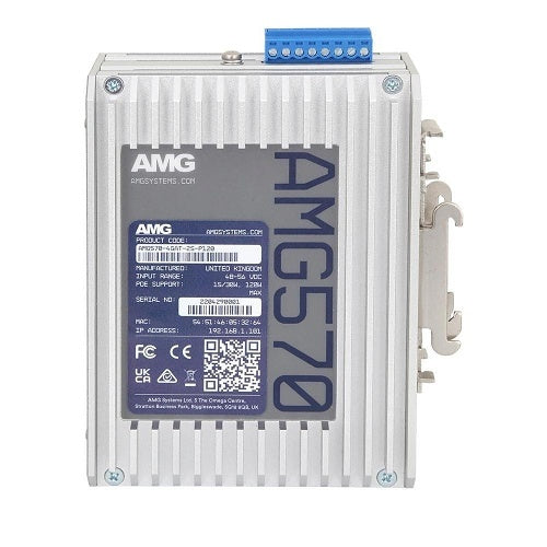 AMG Systems AMG570-4GAT-2S-P120 AMG570 Series Layer 2+ Managed Industrial Ethernet Switch 4TX(30W) + 2SFP