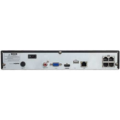 G.S.D GSD-NVROV6K-04-N-1T Octavue, 12MP, 4-Channel, NVR, 76Mbps 1TB