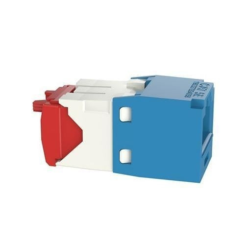 Panduit CJ5E88TGBU-24 Mini-Com Module Cat 5e UTP Keystone Jack, 8 Pos 8 Wire, Blue