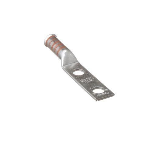 Panduit LCCF2/0-12-X Compression Connector Lug, 2-Hole, 2/0AWG, Copper