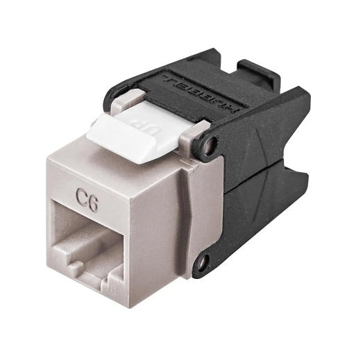 Hubbell HJU6OW Keystone Jack, CAT6 Universal, UTP Clear Wired