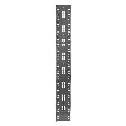 Hubbell VM618 MAX Series Vertical Cable Manager with Cable Basket, 6\\" Width, 18\\" Depth