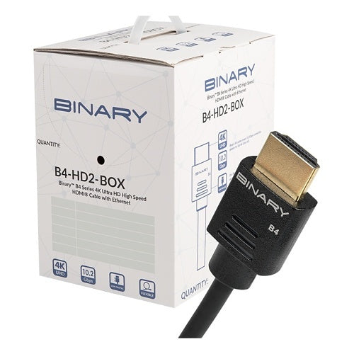 Binary B4-HD2-.3-40BOX B4 Series High Speed HDMI Cable with Ethernet, 40-Pack, 3m (1\')