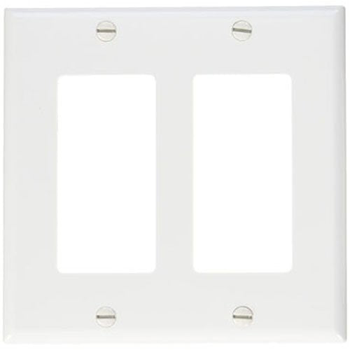 Edwards Signaling Remote Annunciator Wall Plate, Double Gang, White