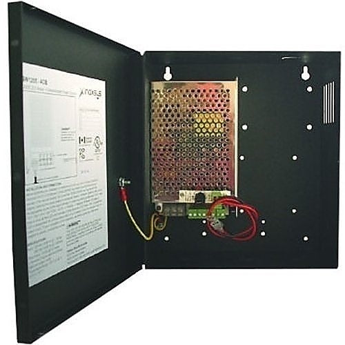 Inaxsys SW1205-4CB 12VDC at 5.5 Amps Power Supply with 4-Outputs & Enclosure, CUL/US Listing Image of IN-SW12054CB
